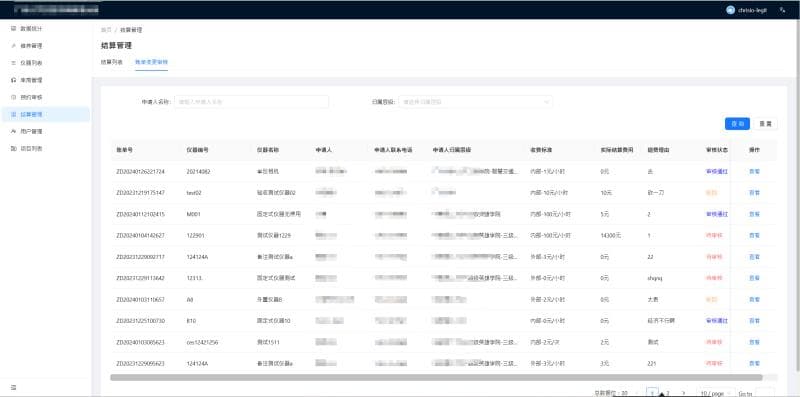 Guangzhou University Instrument Sharing Management System screenshot 1
